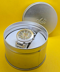 ADI 355 Skull Special Order Casual Quartz 38mm Black Dial Steel Men’s Watch