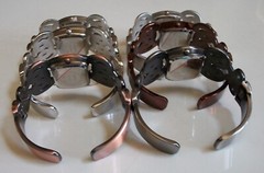 Women’s assorted finish cut work pattern fashion dressy/casual bangle watch