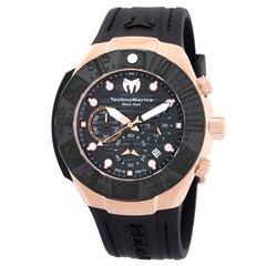 Technomarine Reef Black Chronograph GMT Quartz Black Dial Men’s Watch TM-523011