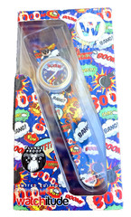 Watchitude: Slap Watch – Comic-Bang-Boom-Crash NEW in Box