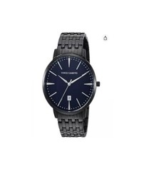 Vince Camuto VC/1074NVTI Black Stainless Steel Dress Men’s Watch NEW