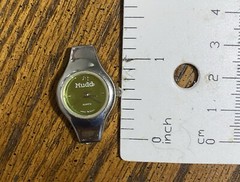 Mudd Women’s Watch Silver Tone Blue-Green Dial. New Battery.