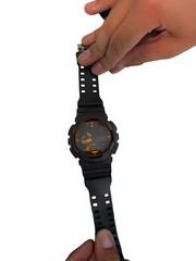 Mens Casio G-Shock GA-110TS 5146 Digital Analog Quartz Watch Orange/Black NIB