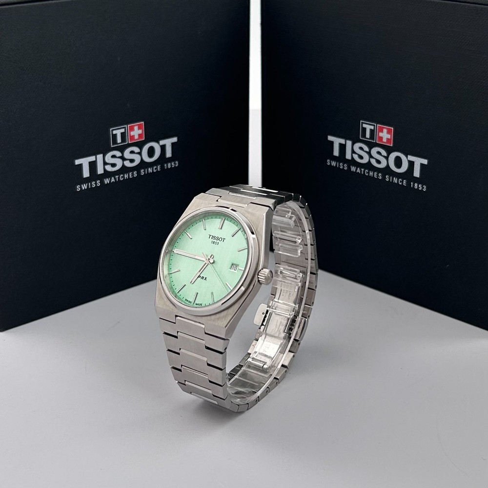 Tissot PRX 40mm Stainless Steel Light green Dial Men’s Watch T137.410.11.091.01