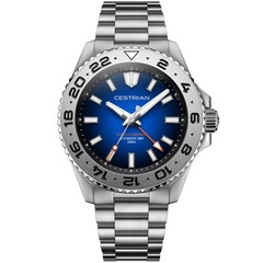 Cestrian Ocean Series Men’s Watch CO-BBS001 Blue Fumé Dial Steel Bracelet 200M