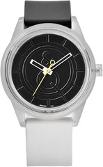Q&Q Smile Solar Eco Friendly Watch Black White 5 Bar Water Resistant NEW