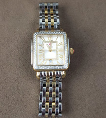 Michele Deco Madison Mid 0.6 CT TW Diamond Two Tone MW06G01C5018 29mm Watch