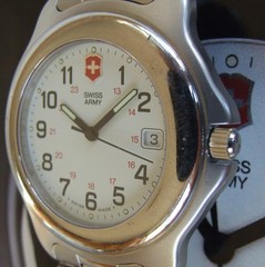 VictorINOX SWISS ARMY+ClaSSiC Mens OFFICERS 1884+Sapphire+40mm+SS BRACELET=SWEET