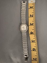Diamonique Silver Ladies Watch