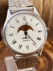 Watch Raketa 2359 Real Moon Phase Calendar watch vintage quartz mens #6458