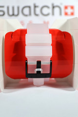 New Rare Swiss Swatch BIG BOLD BLACKINJELLY SemiTransparent Black 47MM SO27E101