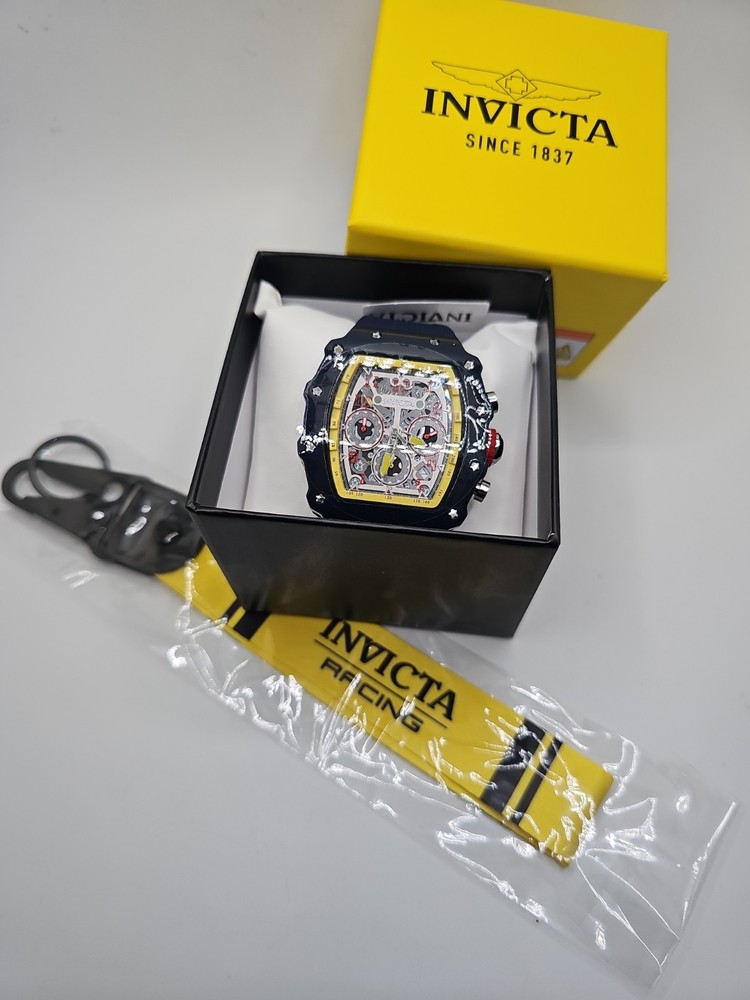 New Invicta Racing Grand Monaco Watch 44mm 69739 Limited Edition With Key Ring