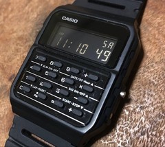 CASIO DATA BANK CA-53W Digital Watch With Calculator From Japan