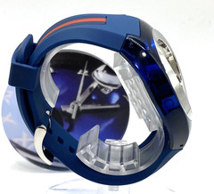 GUCCI Sync 137.1 Blue Dial Rubber Band Men’s Quartz Watch
