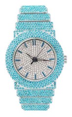 Iced Out Turquoise Watch | Aqua 30M