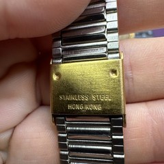 Mens Army Gold Tone Watch Department of the Army United States Needs Battery