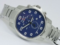 NEW SECTOR R3273689135 MEN’S BLUE CHRONOGRAPH SPORT WATCH BLACK EAGLE