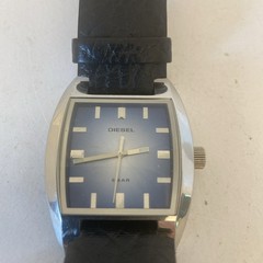 Vintage Diesel Watch 5 bar blue face stainless steel DZ 1032 Gorgeous New Batt