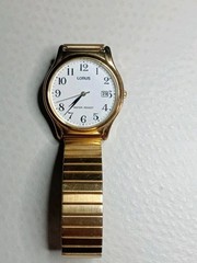 Mens Lorus Casual Everyday Watch Working Battery In Flexi Strap Used Condition