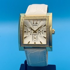 GUESS ELLE TIMELESS BEAUTY Women’s Vintage Wristwatch Day Date Works New Battery