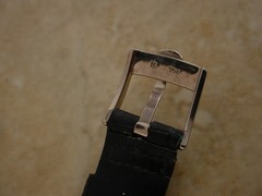 Beautiful Mauboussin 18K White Gold. Wide Stepped Bezel, 34 mm.