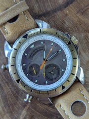 1993 Alba Hot Gear V682-6030 1/100 Chronograph Alarm Dancing Hands Watch JDM