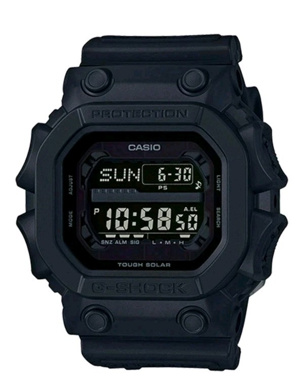 Casio G-Shock Mens Tough Solar Mud Resistant Black Out Watch GX56BB-1D