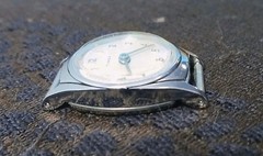 NOS 1960’s Timex Ladie’s Wind Wrist Watch Runs Keeps Time New Never Worn Chrome