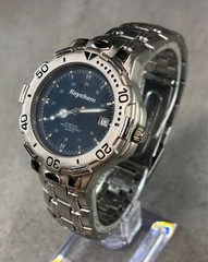 Raychem Blue Dial Men’s Watch Stainless Steel Bracelet Quartz Date 30M Working