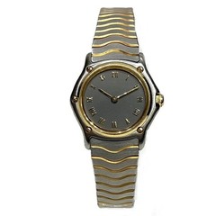 Ebel Classic Wave 1057901 18K Gold / Stainless Steel 22mm Gray Dial #WPW186
