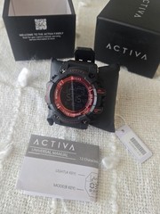 ACTIVA Digital Quartz Sport Watch Chronograph Alarm/Stop (Acw8082-019) 50mm -New