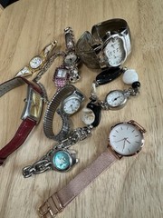 Women’s fashion watches—mix of costume jewelry-style
