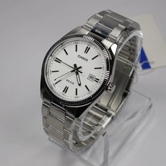 Casio Men’s Vintage White Dial Stainless Steel Quartz Watch MTP-1302PD-7A1VEF