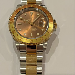 ROLEX GMT-Master II 16713 Root Beer Steel Yellow Gold 2002 with box