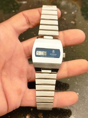 1970’s Rare Vintage Digital Sorna 2599 Jump Hour Blue Edition Switzerland
