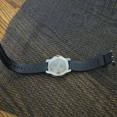 Coleman Analog Quartz Wristwatch 40mm Black Dial Rubber Strap 100 ft WR