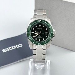Seiko Men’s Prospex Sea SNE583 Green Dial Solar Diver Watch 38.5mm
