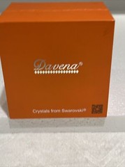 Davena Austria Crystal from Swarovski black Rhodium plated 60508 women watch