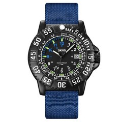 Men Military Tactical Watch Date Nylon Band Outdoor Sport Quartz Wristwatch