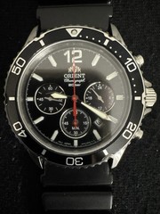 Orient Solar Chronograph Black Dial Sapphire Crystal