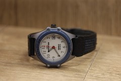 Vin Timex Women’s Blue Gray Expedition Scout Watch 7″ Indiglo New Battery