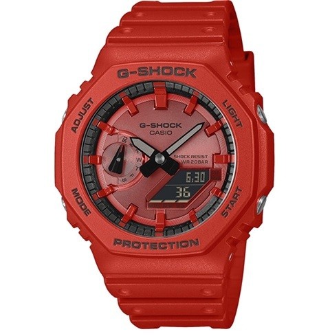 New CASIO G SHOCK GA 2100RRB 4AJF ICONIC RED Series Analog Digital Shock Resista
