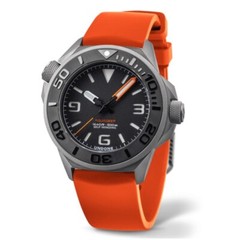 UNDONE AQUADEEP SIGNAL Automatic Titanium Silicone Gray Orange Men’s Watch