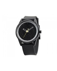 Q&Q Smile Solar Eco Friendly Watch Black Yellow 5 Bar Water Resistant NEW