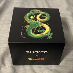 Swatch Dragon Ball Z Limited Edition Quartz Analog Watch 47mm Purple Strap Box