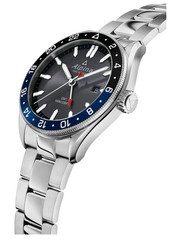 Alpina Men’s Alpiner Date Gmt Quartz Silver Watch 42MM AL-247GB4E6B