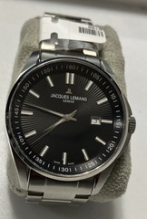Jacques Lemans G-199 Geneve Swiss Made Steel Men’s Watch Seller Refurbished