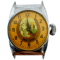 Vintage Ingraham Dale Evans Men’s Mechanical Wristwatch 55 USA Chrome Plated