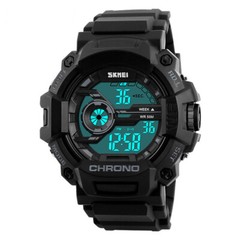 Skmei Mens Outdoor Digital LED Sport Alarm Shock Resistant 12/24hr Wrist Watch