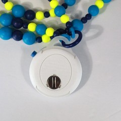 New Swiss Made Swatch POPINESS BEADS PNW103N Pop Necklace Watch Rare 45MM Blue B